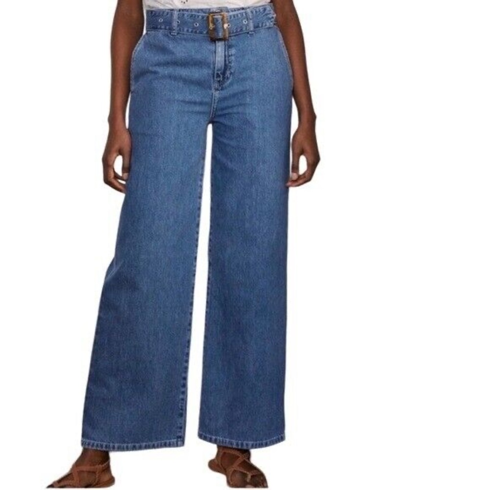 Boden belted wide leg Jeans -Wore once